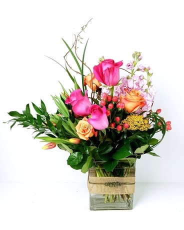 Modern Girl Flower Arrangement