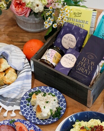 Biscuits & Buttermilk Breakfast Crate Gift Basket