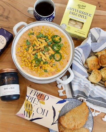 Southern-Style Corn Chowder in Dutch Oven Gift Basket