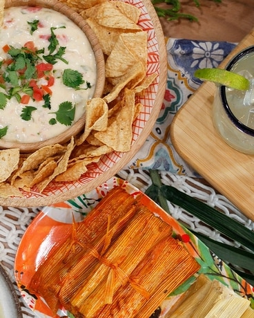 Tamales Con Queso & Margaritas Crate Gift Basket