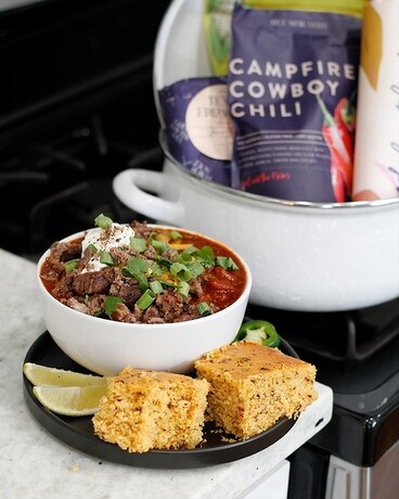 Campfire Cowboy Chili in Dutch Oven Gift Basket