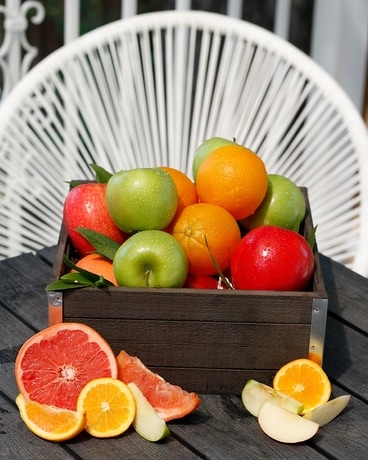 Goodies Classic Fruit Crate Gift Basket
