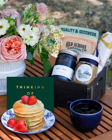 Breakfast in Bed Comfort Crate Gift Basket