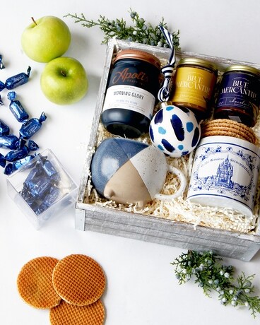 Peace, Light & Chocolate Holiday Gift Basket - Gift Basket