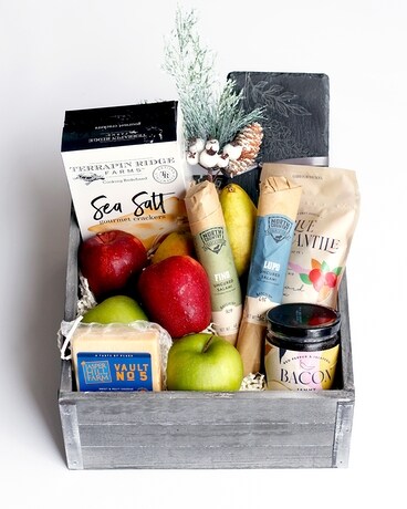 Snowy Orchard Charcuterie Experience Gift Basket Gift Basket