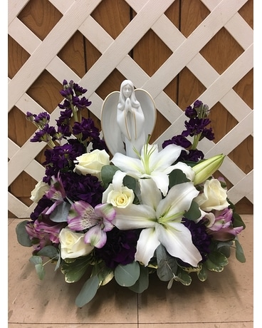 Beautiful Heart Angel Bouquet Flower Arrangement