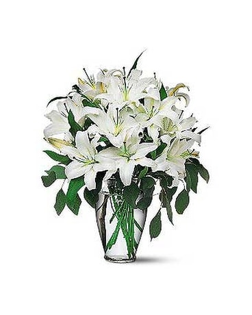 Perfect White Lilies Flower Arrangement