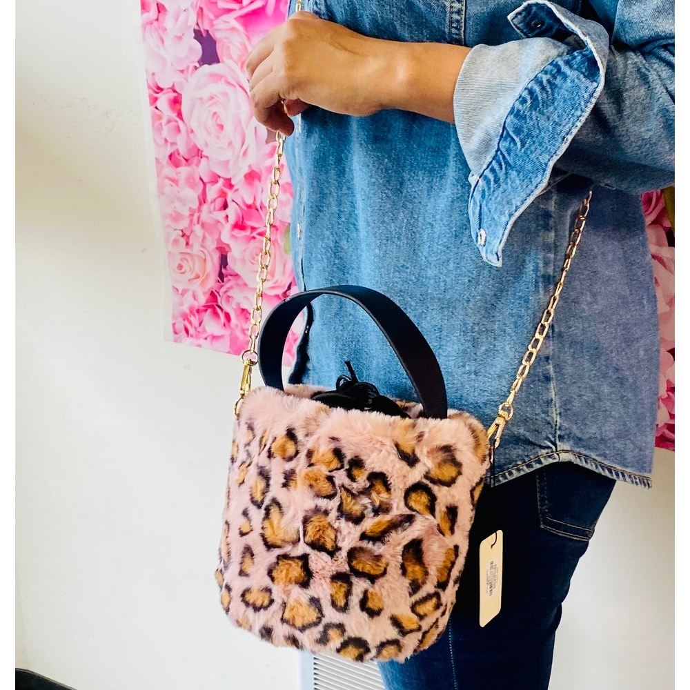 Leopard bucket deals bag