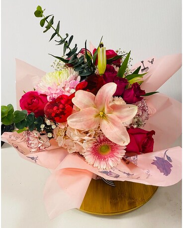 Barbie hearty pink bouquet Flower Arrangement