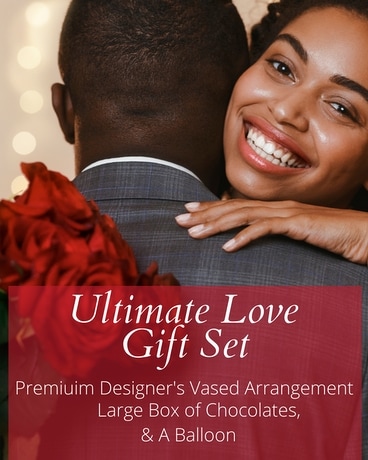 Ultimate Love Gift Set Flower Arrangement