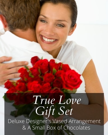 True Love Gift Set Flower Arrangement