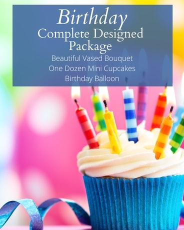 Birthday Complete Designed Package Flower Arrangement