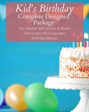 Kid's Birthday Complete Designed Package Flower Arrangement