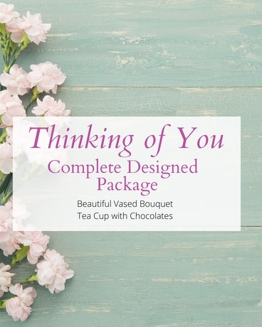 Thinking of You Complete Designed Package Flower Arrangement