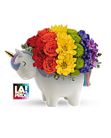 Teleflora's Dreaming of Rainbows Bouquet Flower Arrangement