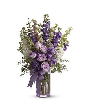 Pretty In Purple Flower Arrangement