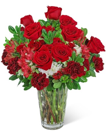 Showstopping Heart of Love Flower Arrangement