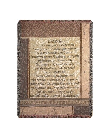 My Shepard (23rd Psalm) Throw Gifts