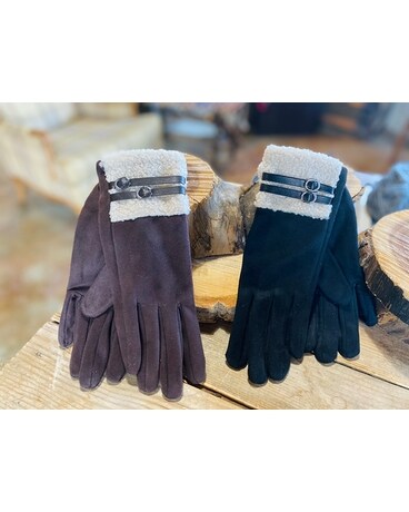 Sherpa Lined Gloves Flower Arrangement