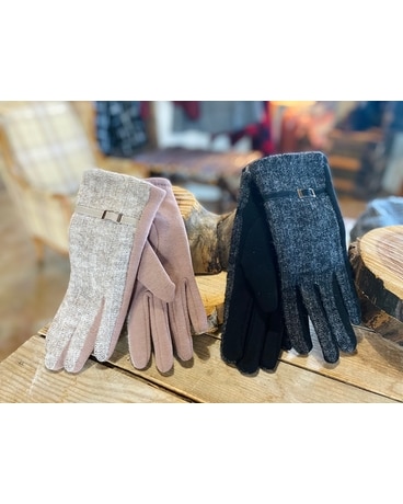 Suede Sweater Gloves Flower Arrangement