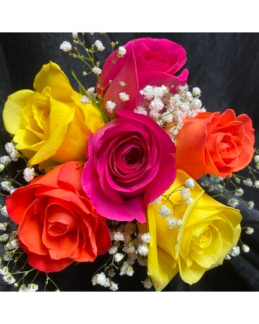 Cut & Wrapped: Roses *Colourful Flower Arrangement