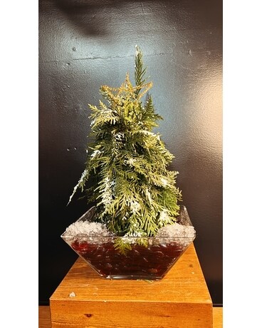 Rockin' Around the Christmas Tree Flower Arrangement