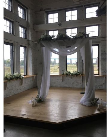 White Ceremony Wedding Arrangement