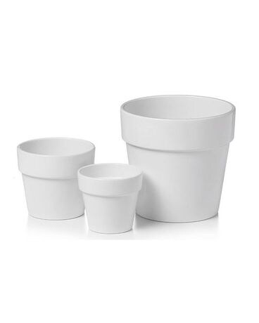 Malibu Pot: White $7-$22 Plant