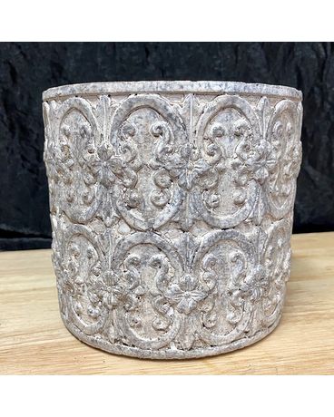 Concrete Scroll Pot Plant