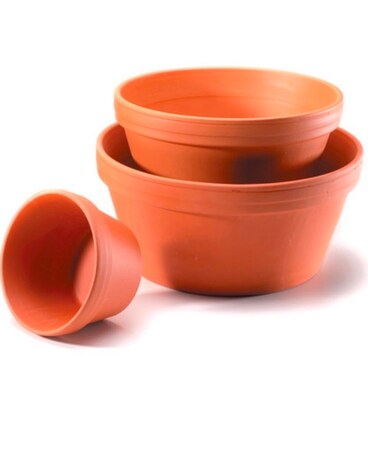 Clay Half Pot $2-$8 Plant