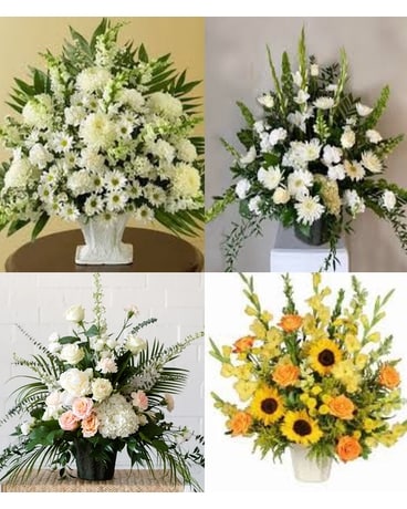 Designer Choice Mache Sympathy Arrangement