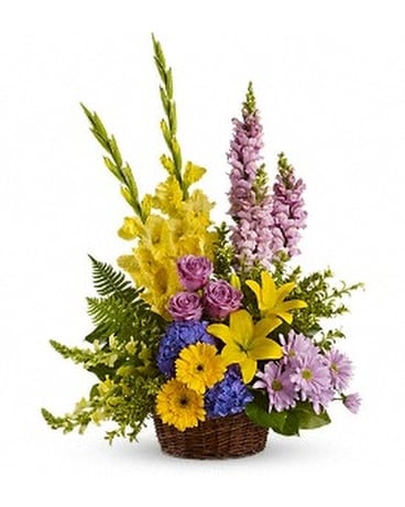 Love's Tapestry Basket Arrangement
