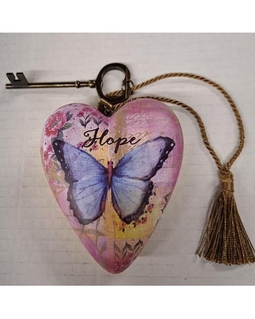 Hope Butterfly Art Heart Custom product