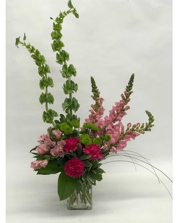 Perfectly Pink and Green Flower Arrangement