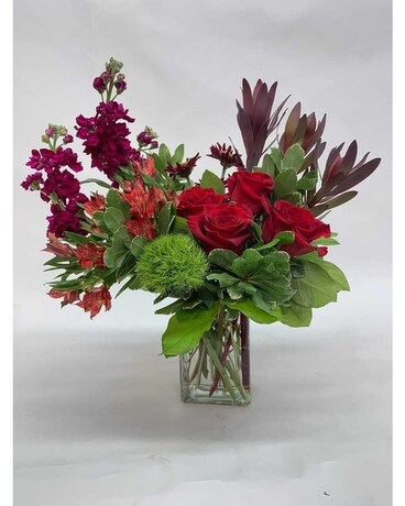 radiant ruby Flower Arrangement