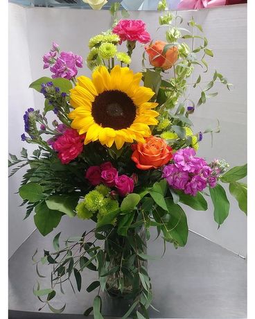 Rainbow Floral Original Design Flower Arrangement