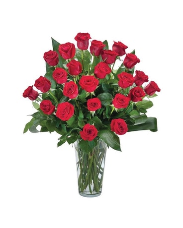 24 Red Roses Flower Arrangement