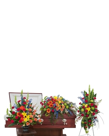 Treasured Celebration Trio Flower Arrangement