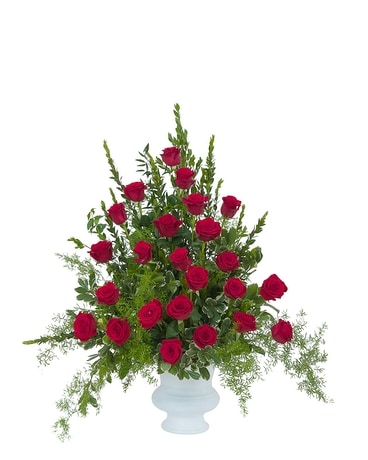 Royal Rose Urn Flower Arrangement