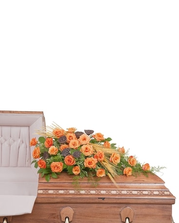 Fall Splendor Casket Spray Flower Arrangement