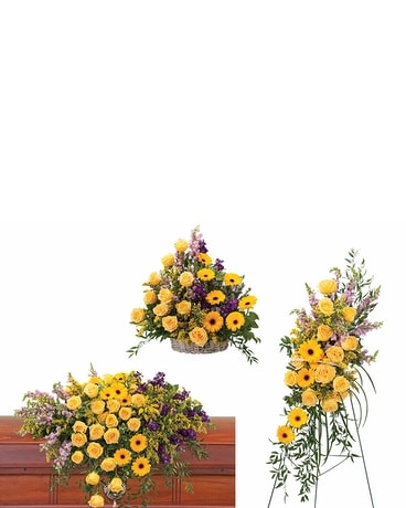 Vivid Memories Trio Flower Arrangement