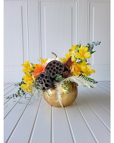 Shimmer for Fall Flower Arrangement