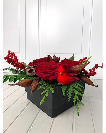 Cardinals Nest Flower Arrangement