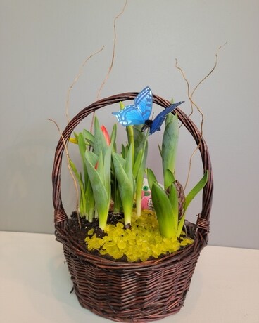 Spring Planter Garden Flower Arrangement