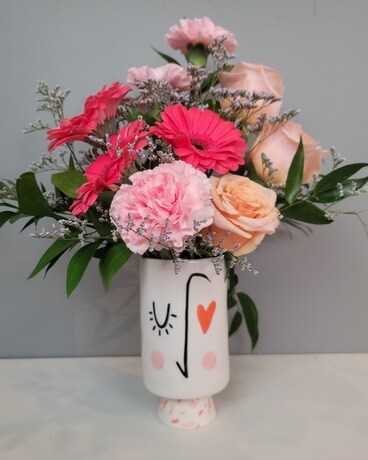 Pretty in Pink - Pam's Original ♥ Flower Arrangement