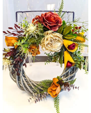 Autumn Apples Artificial Wreath Wreath