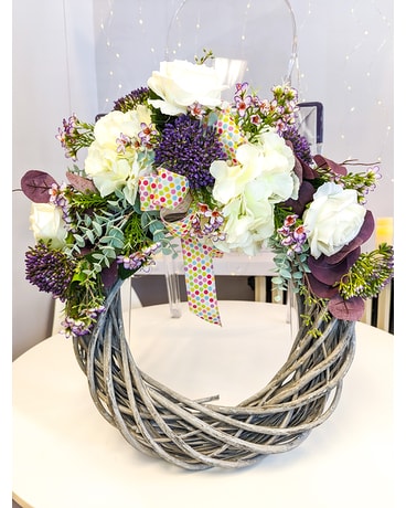 Wicker Autumn Artificial Wreath Wreath