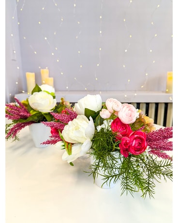 Small Fairy Pink Artificial Arrangements Flower Arrangement
