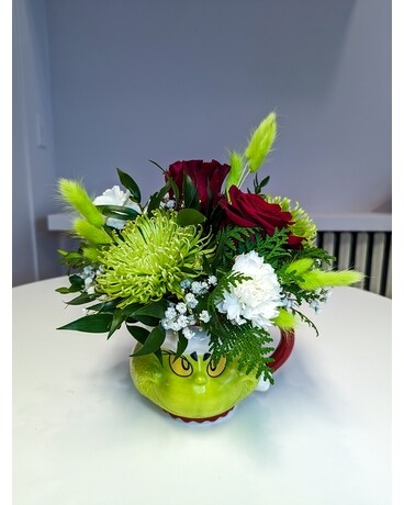 The Grinch Flower Arrangement