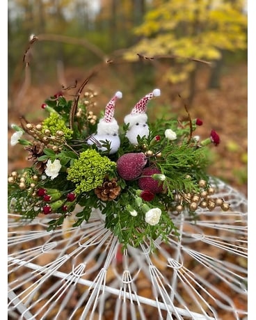 Birdies Centerpiece Flower Arrangement